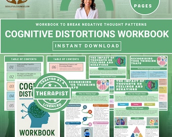 Caderno de exercícios sobre distorções cognitivas: TCC: Reformulação do pensamento (PDF para impressão)