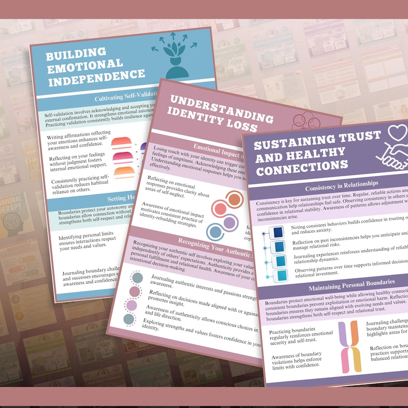 Attachment & Trust Healing Workbook Bundle — 10 Workbooks for Emotional ...