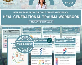 Generational Trauma Healing Workbook, Emotional Safety (Printable PDF)