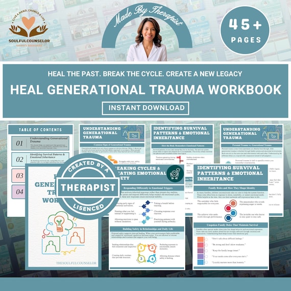 Generational Trauma Healing Workbook, Emotional Safety (Printable PDF)