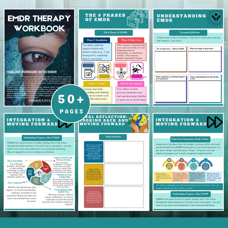 EMDR Therapy Workbook, Trauma Healing, PTSD (PDF) - Etsy