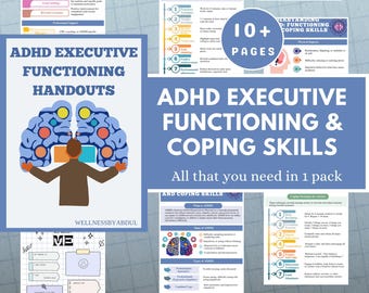 ADHD Executive Functioning Coping Skills Handouts: Teens & Adults (PDF)