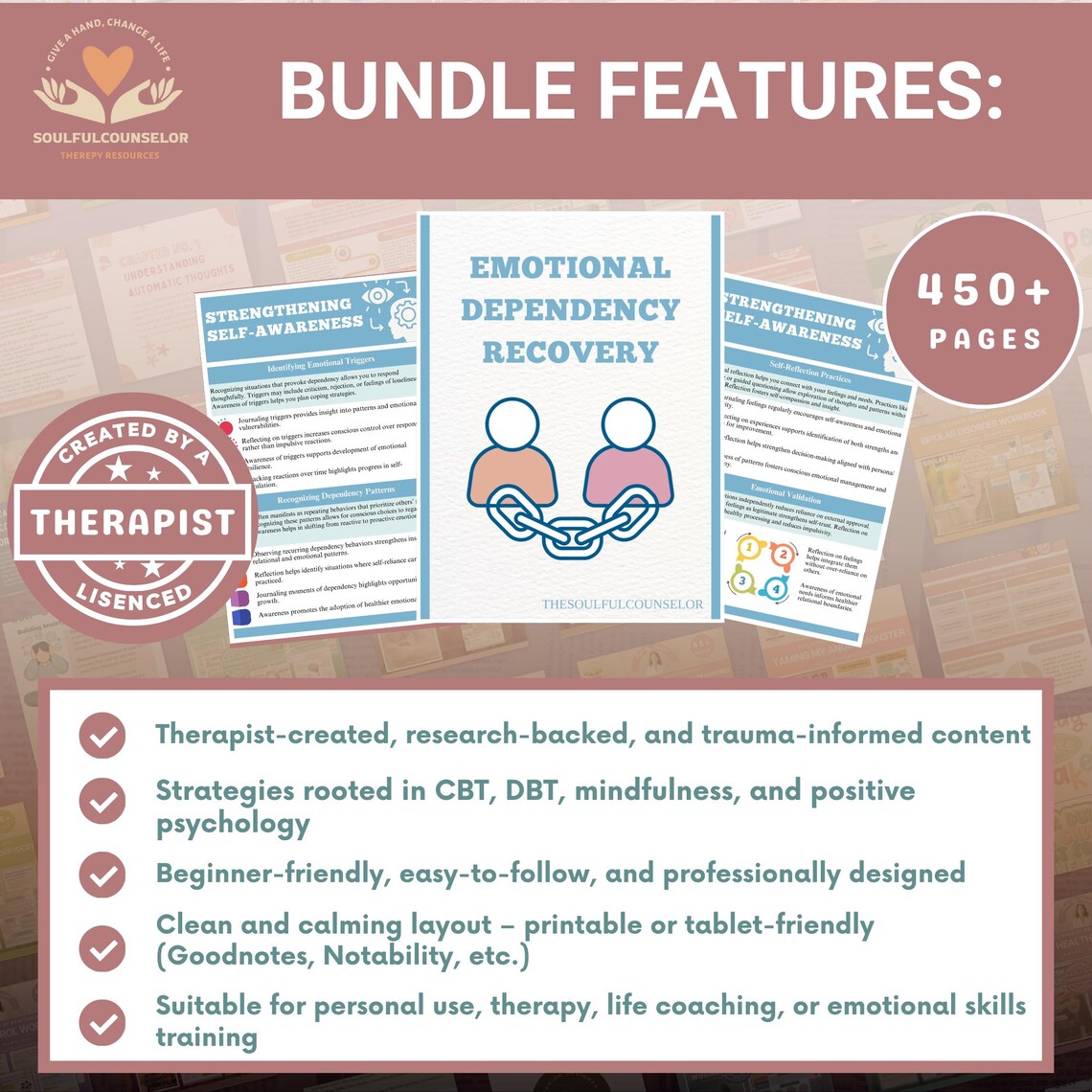 Attachment & Trust Healing Workbook Bundle — 10 Workbooks for Emotional ...