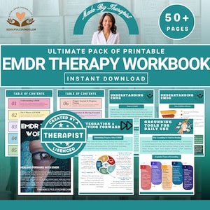 Libro de ejercicios de terapia EMDR, sanación de traumas, TEPT (PDF)