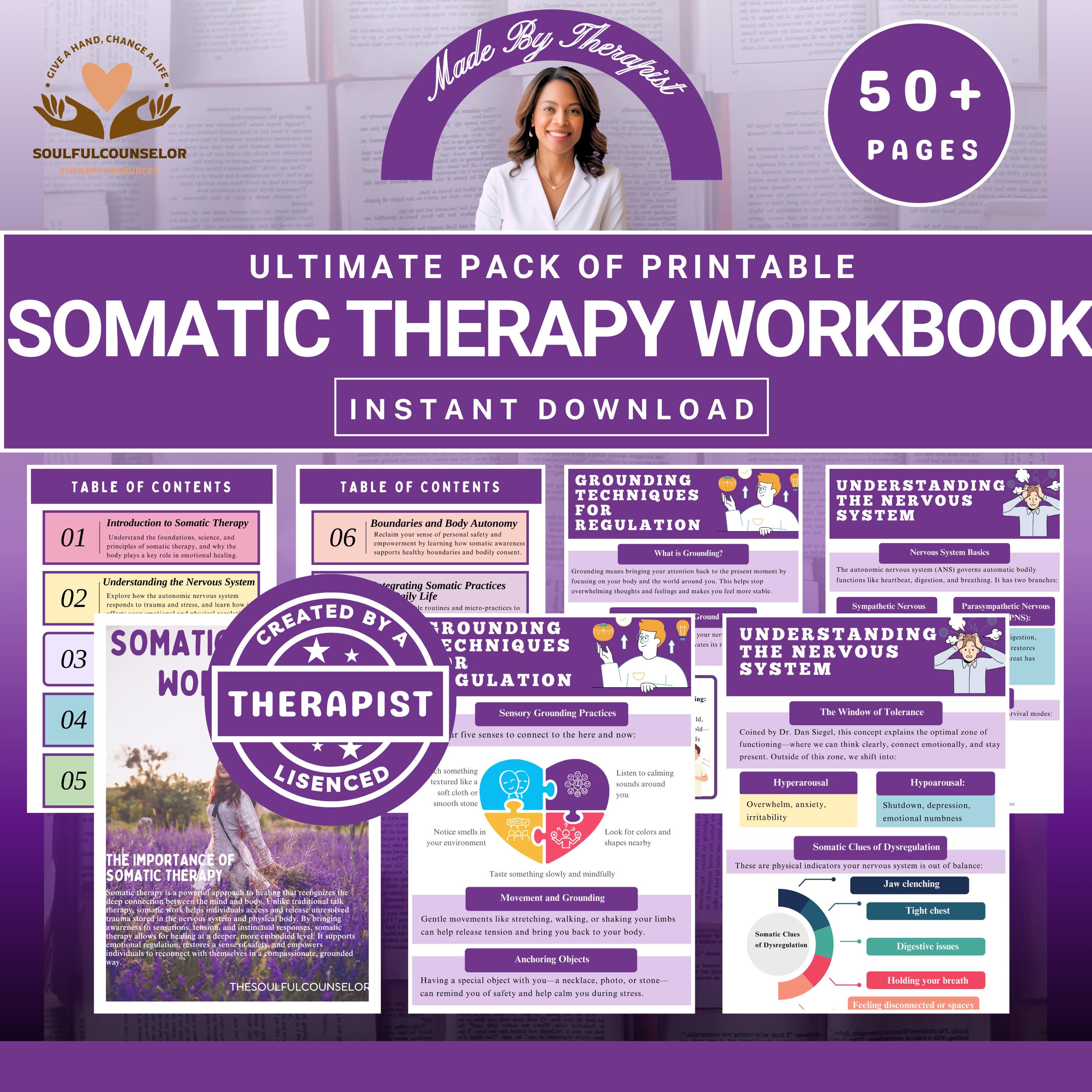 Somatic Tools.pdf Somatic Therapy Workbook and Guide for Teens and Adults : Mental Health ...