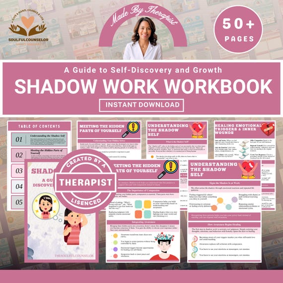 Shadow Work Workbook: Self-Discovery & Emotional Healing (PDF Download)