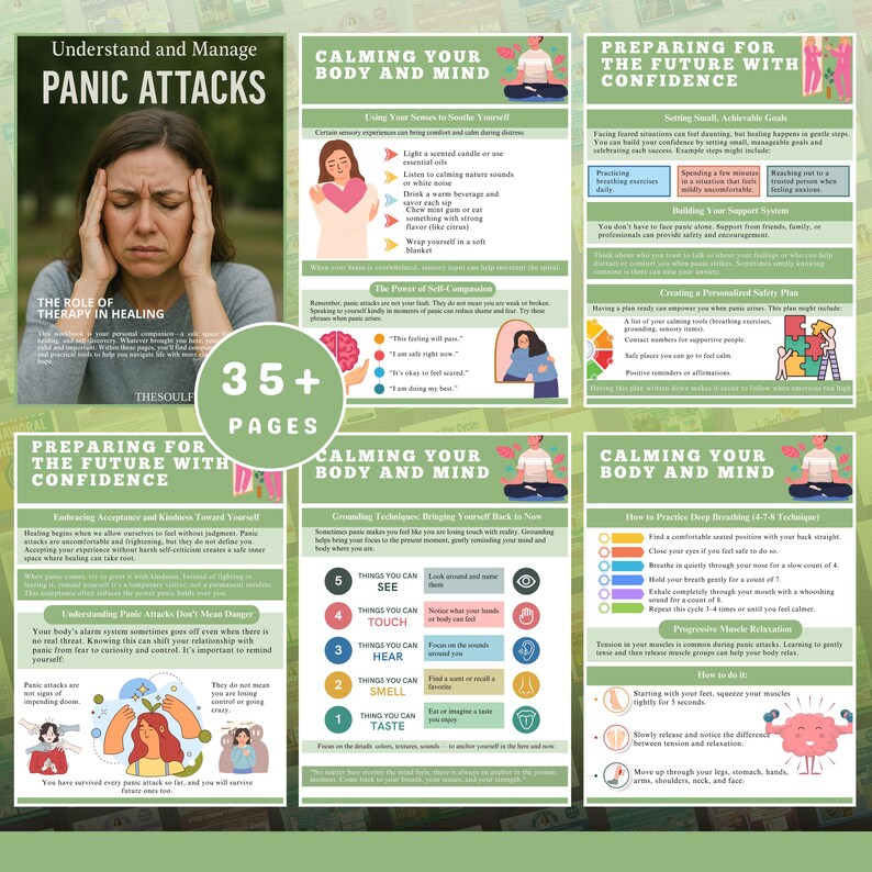 Panic Attack Recovery Workbook, Anxiety Relief Tools (PDF) - Etsy