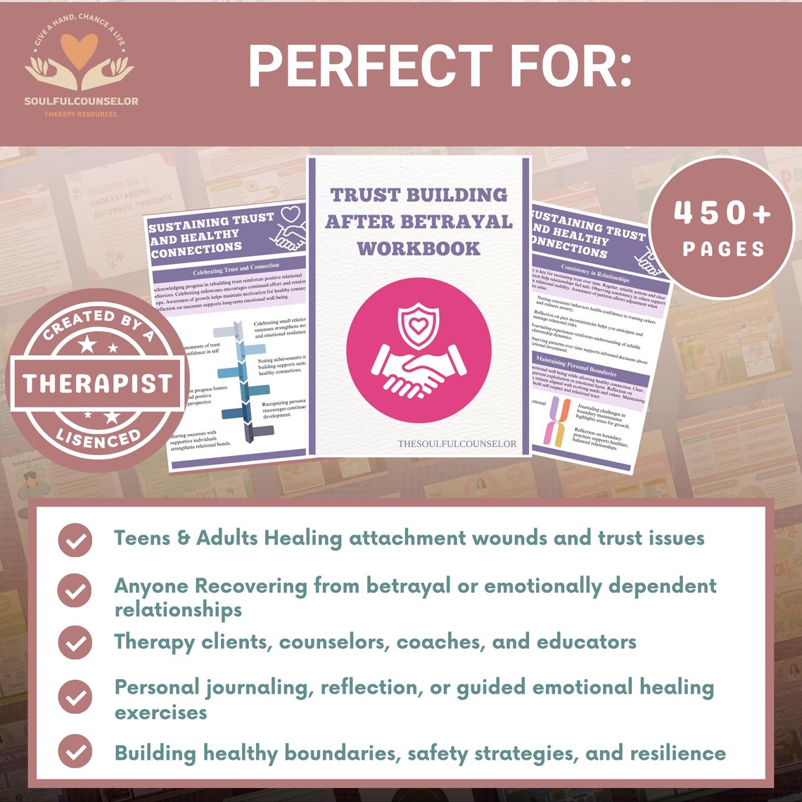 Attachment & Trust Healing Workbook Bundle — 10 Workbooks for Emotional ...