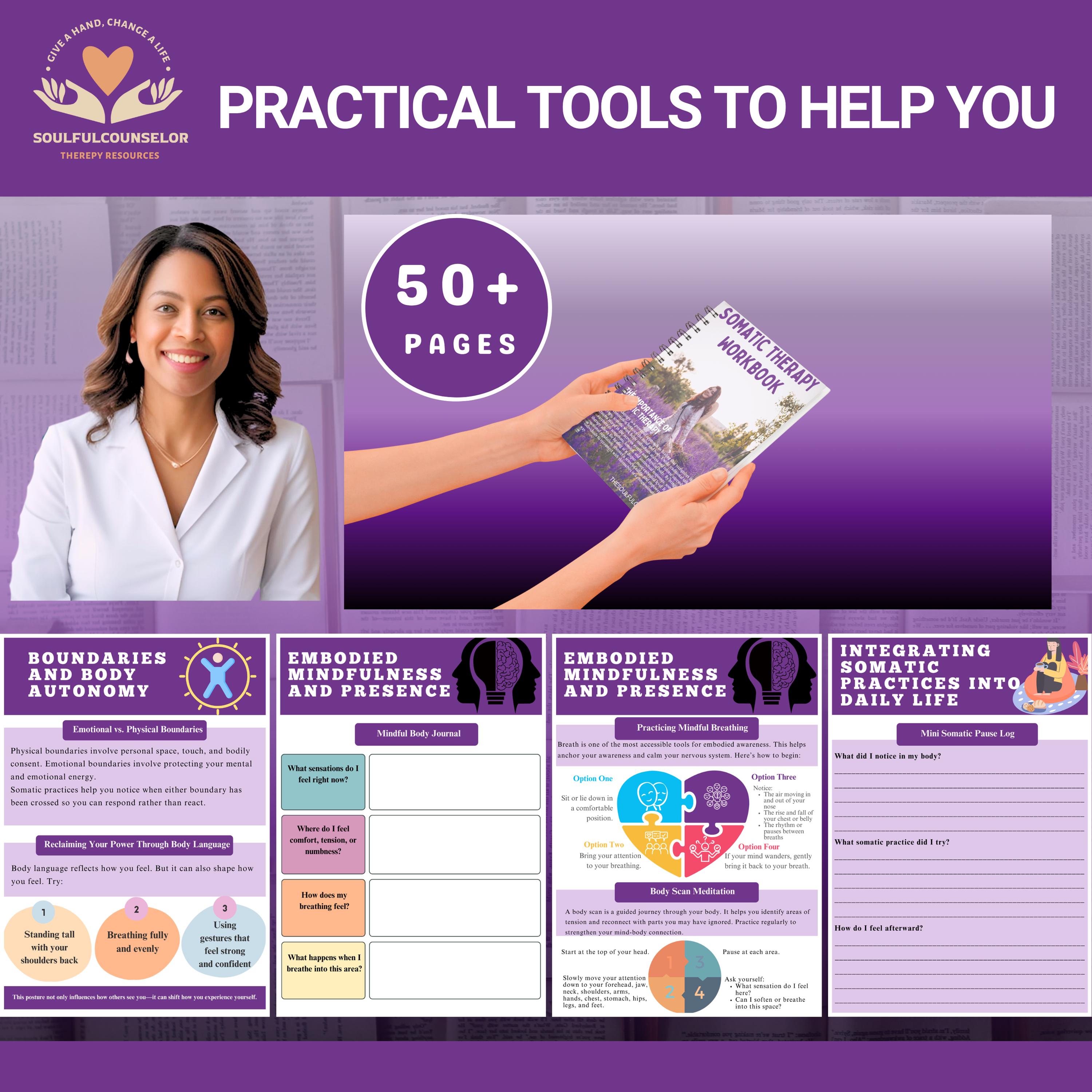Somatic Tools.pdf Somatic Therapy Workbook and Guide for Teens and Adults : Mental Health ...