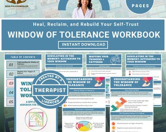 Window of Tolerance Workbook: Emotional Regulation, Stress Management and Self-Healing Guide for Teens & Adults