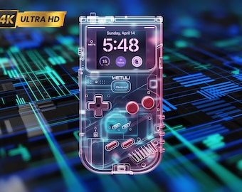 Sfondo per iPhone a tema Game Boy / Schermata di blocco per cellulare in stile retrò (Download digitale)