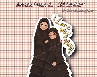 Muslimah Sticker (Mother & Daughter)