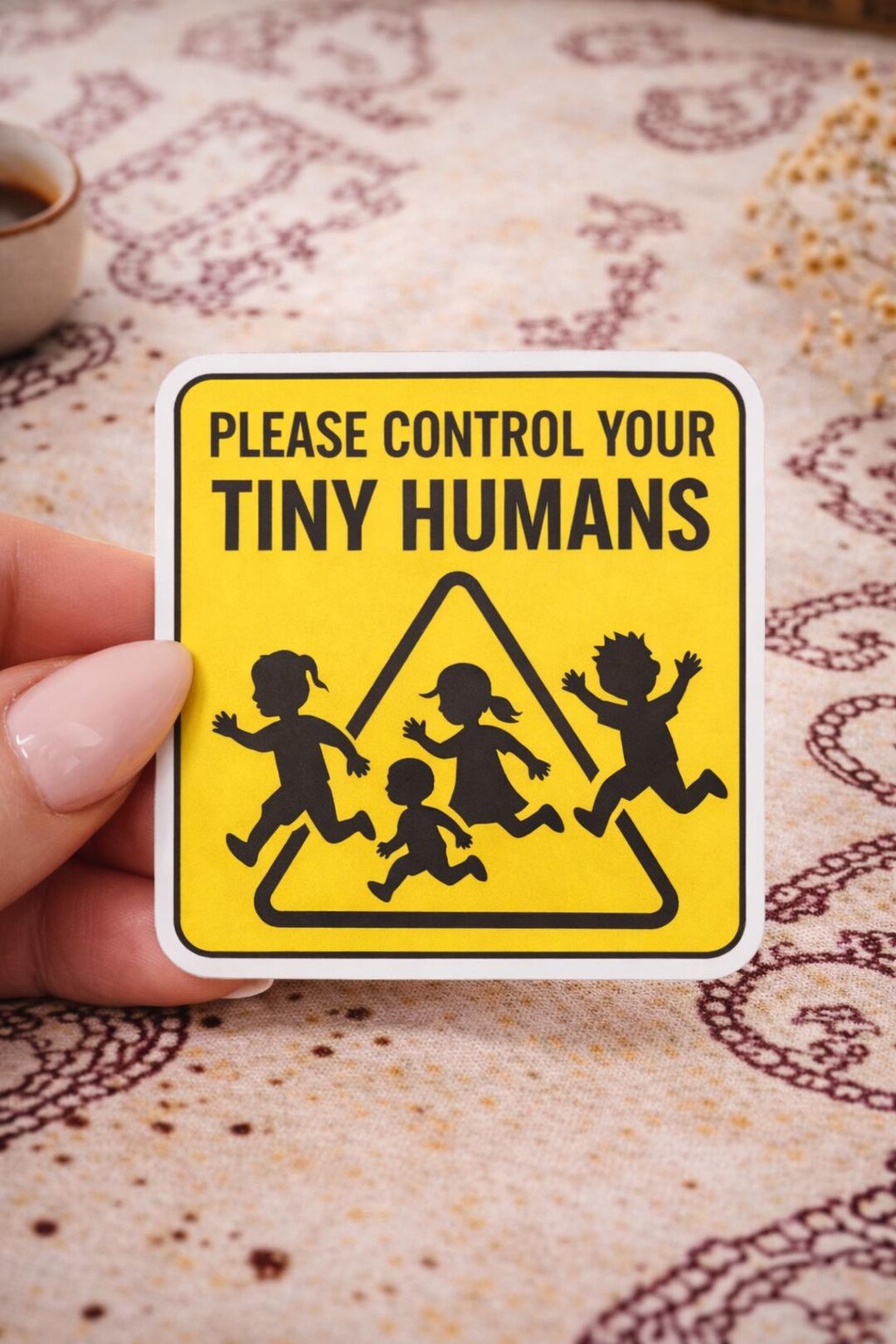 Parenting Humor Sticker | Please Control Tiny Humans Vinyl Decal - Etsy