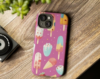 Summer dream Ice Cream Phone Case, Popsicle Phone case, Frozen Treat Protective Cover, Samsung Case, Pixel | iPhone | Samsung