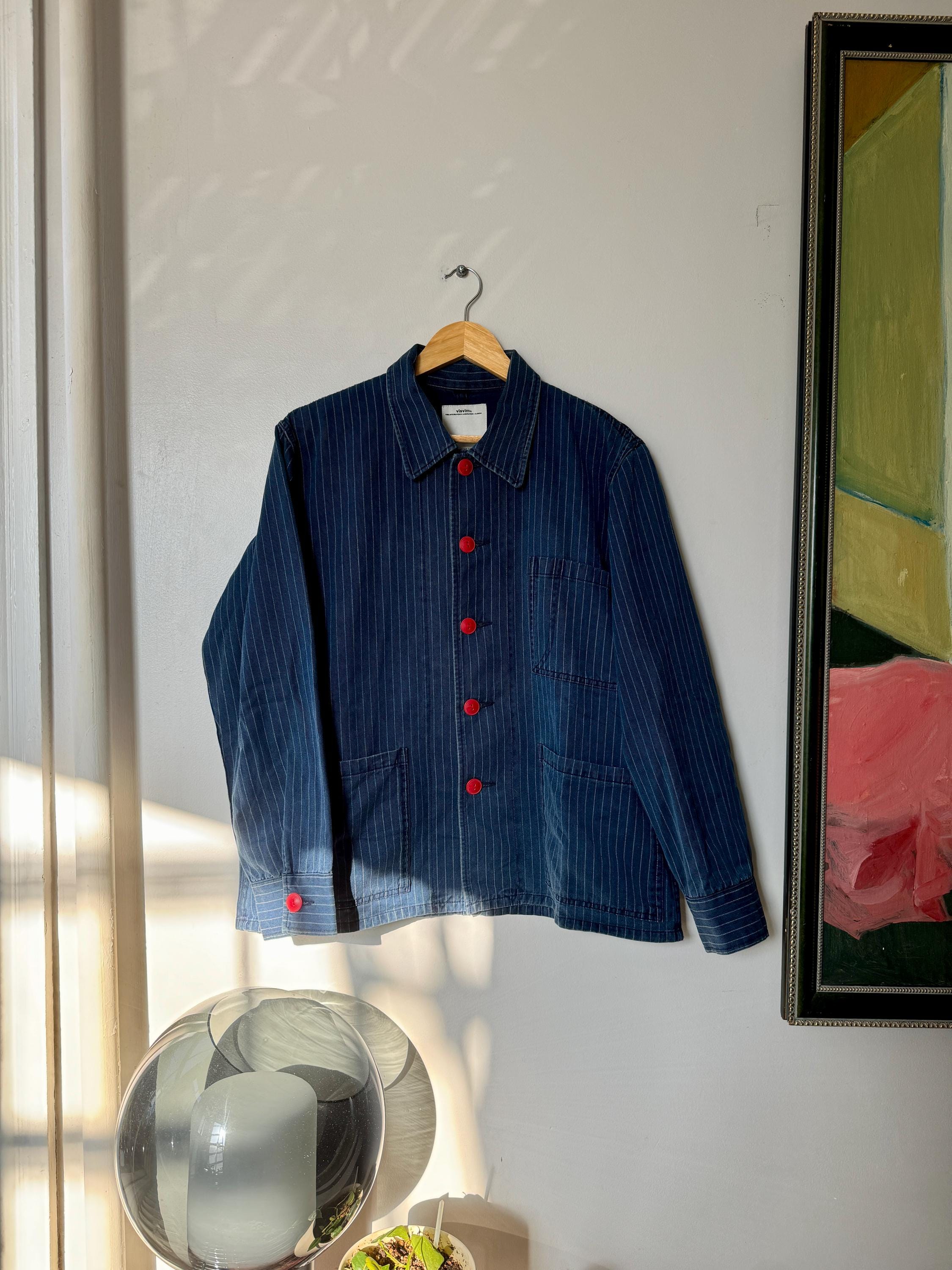 VISVIM VTG Navy Striped Chore Jacket - Etsy