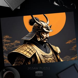 Ancient Samurai Jigsaw Puzzle, Mythical Warrior Art, Japanese Culture Puzzle, Challenging Puzzle, 1000, 500, 250, 100, 30 Pieces