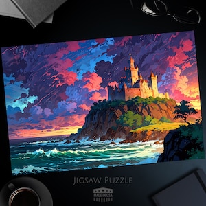 Enchanted Castle Jigsaw Puzzle: Fantasy Ocean Scene