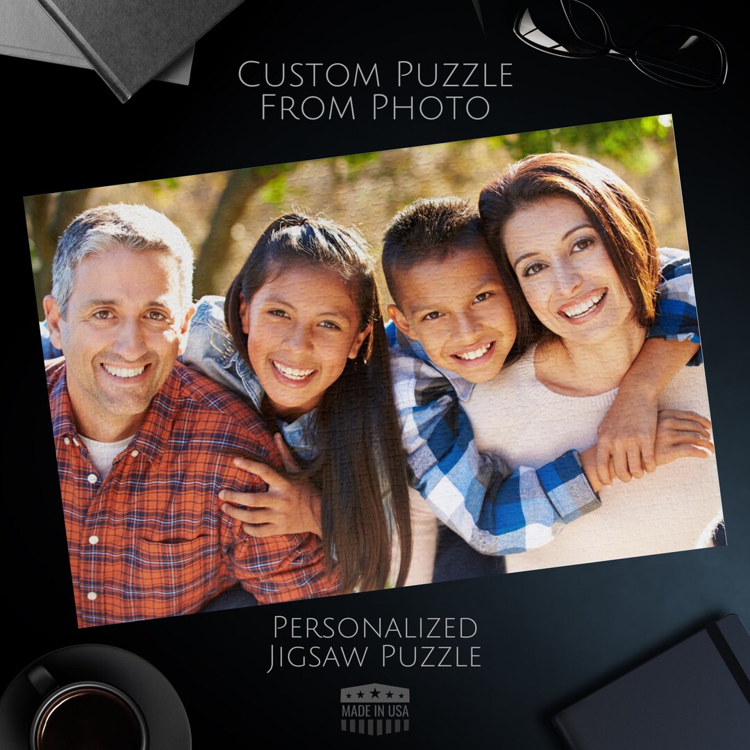 Custom Photo Jigsaw Puzzle: Personalized Family Gift (1000, 500, 250 ...
