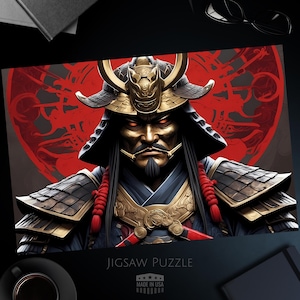 Mythical Samurai Jigsaw Puzzle, Ancient Japanese Warrior, Challenging Puzzle, 1000, 500, 250, 100, 30 Pieces