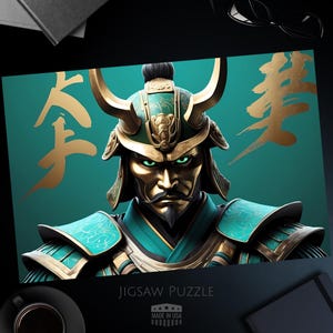 Mythical Samurai Jigsaw Puzzle, Unique Ancient Japanese Warrior Art Jigsaw, Challenging Puzzle, 1000, 500, 250, 100, 30 Pieces