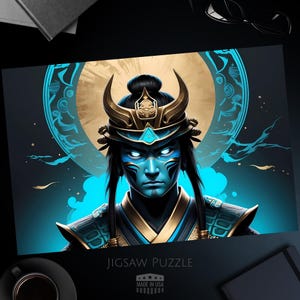 Mythical Samurai Jigsaw Puzzle, Ancient Japanese Warrior Art, Challenging Puzzle, 1000, 500, 250, 100, 30 Pieces