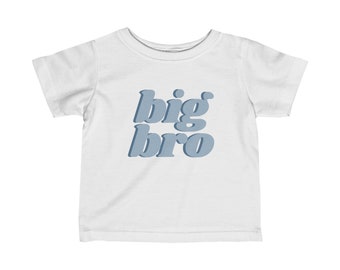 Big Bro Baby Tee - Babymitteilung, Geschwisterankündigung, Muttertag, Vatertag, Babypartygeschenk