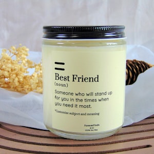 Personalized Name Dictionary Candle, Custom noun candle, Birthday Gift , Gift For Friend, Friendship gift, Funny custome Candle,gift for her