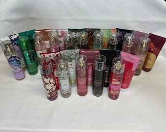 NEW Bath & Body Works Fine Fragrance Mist / Body Cream Set - You Pick Scent !!