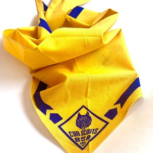 Official 1960s Cub Scout Lion Neckerchief