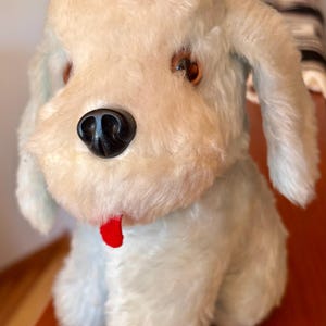Mid Century Plush Puppy Stuffed Animal Toy