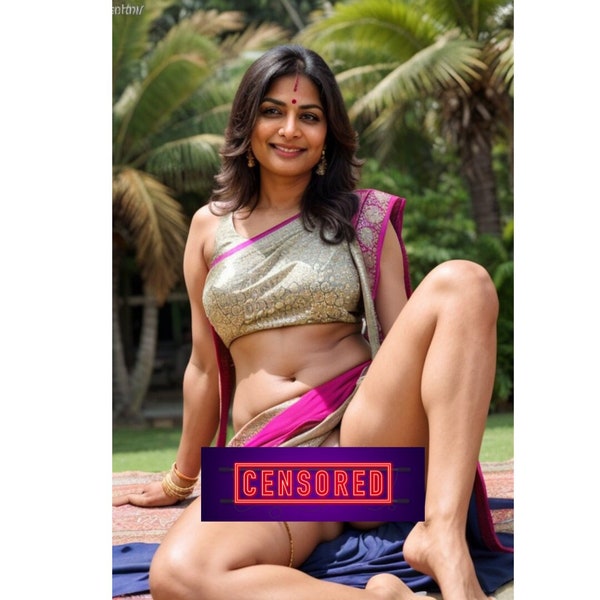 MILF indienne - Art NSFW - Beauté souriante en plein air - Nue et habillée | 25 photos | Généré par l'IA | 18 ans et plus (adultes uniquement)