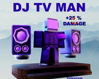 DJ TV Man Toilet Tower Defense Roblox Digital product