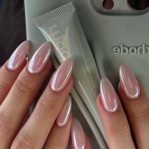 Pink Glazed Press on nails set