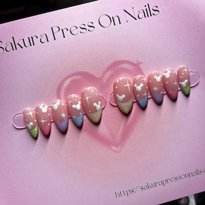 Disney Mickey Pastel Press on nails set
