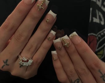 Dear God Tate Mcrae inspired mini mani Press on nails set