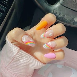 Disney Mickey Rainbow Press on nails set