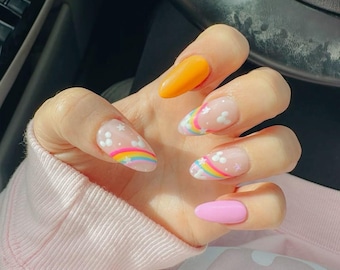 Disney Mickey Rainbow Press on nails set