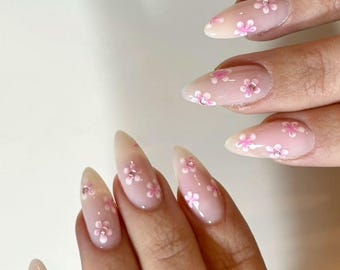 Sakura Cherry Blossom Press on nails set
