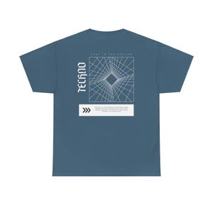 Techno T-shirt, Rave Outfit, Rave Gifts, DJ gift, Festival Outfit, EDM Merch, Gift for him, EDC, Rave Outfit Men, Rave Tshirt, Party Shirt Indigo Blue