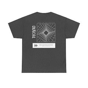 Techno T-shirt, Rave Outfit, Rave Gifts, DJ gift, Festival Outfit, EDM Merch, Gift for him, EDC, Rave Outfit Men, Rave Tshirt, Party Shirt Dark Heather