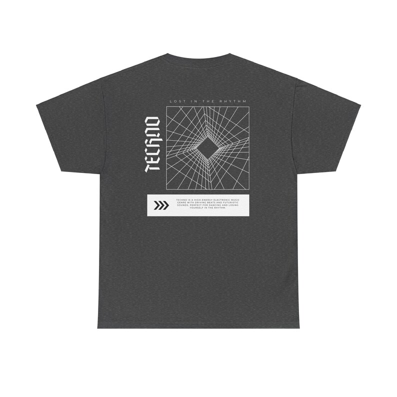 Techno T-shirt, Rave Outfit, Rave Gifts, DJ gift, Festival Outfit, EDM Merch, Gift for him, EDC, Rave Outfit Men, Rave Tshirt, Party Shirt Dark Heather
