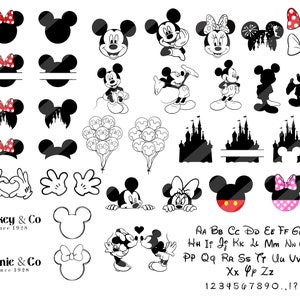 Mouse Alphabet SVG, Mouse Font SVG, Mouse Ttf Letters SVG, Customize Gift Svg, Vinyl Cut File, Otf, Svg, Pdf, Dxf, Printable Design File