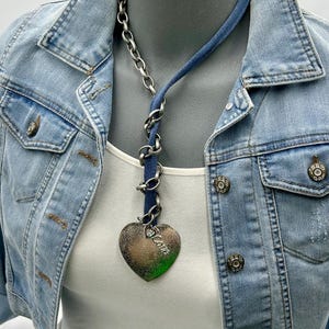 Denim Necklace