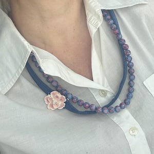 Denim Necklace