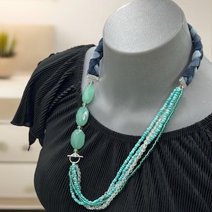 Denim Necklace