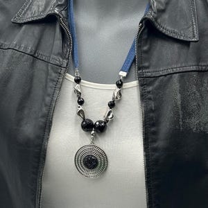 Denim Necklace