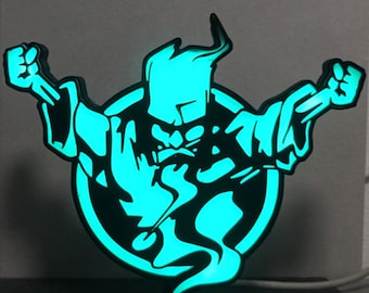 3d geprinte Thunderdome logo led lamp