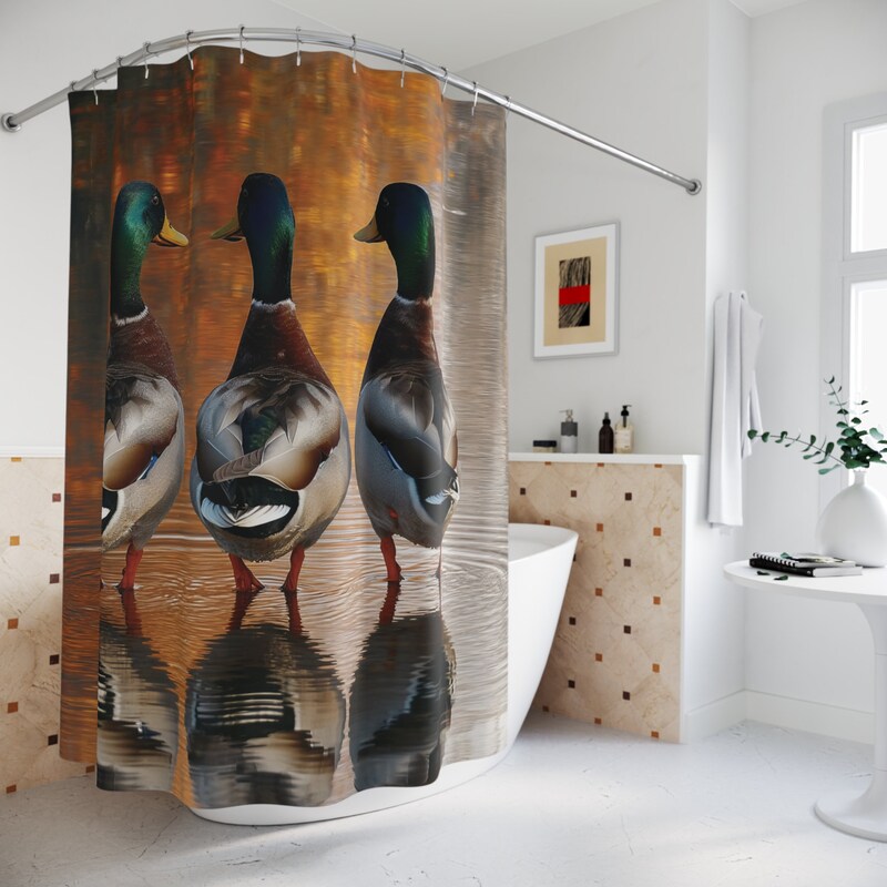 Ducks Shower Curtain Etsy
