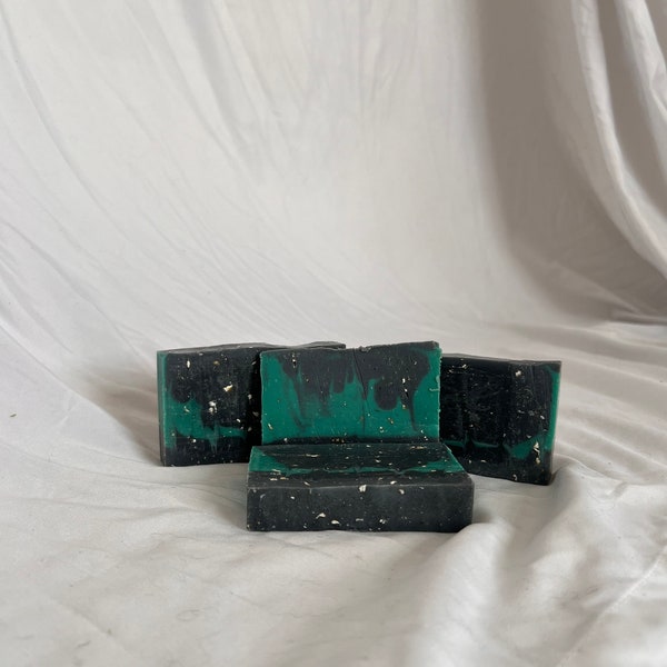 Black Forest Oatmeal Exfoliating Men's Soap-Woodsy Scent-Olive Oil Soap