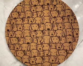 Dog Themed Cork Trivets